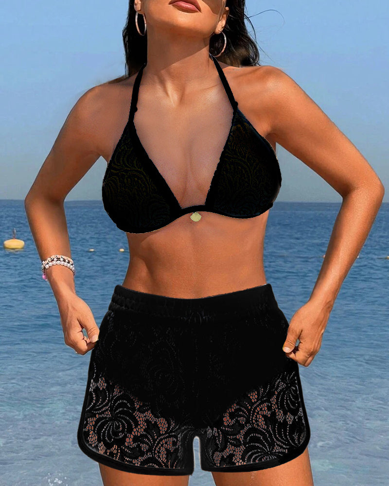 Laluna® | Ensemble de Bikini en Dentelle Élégant
