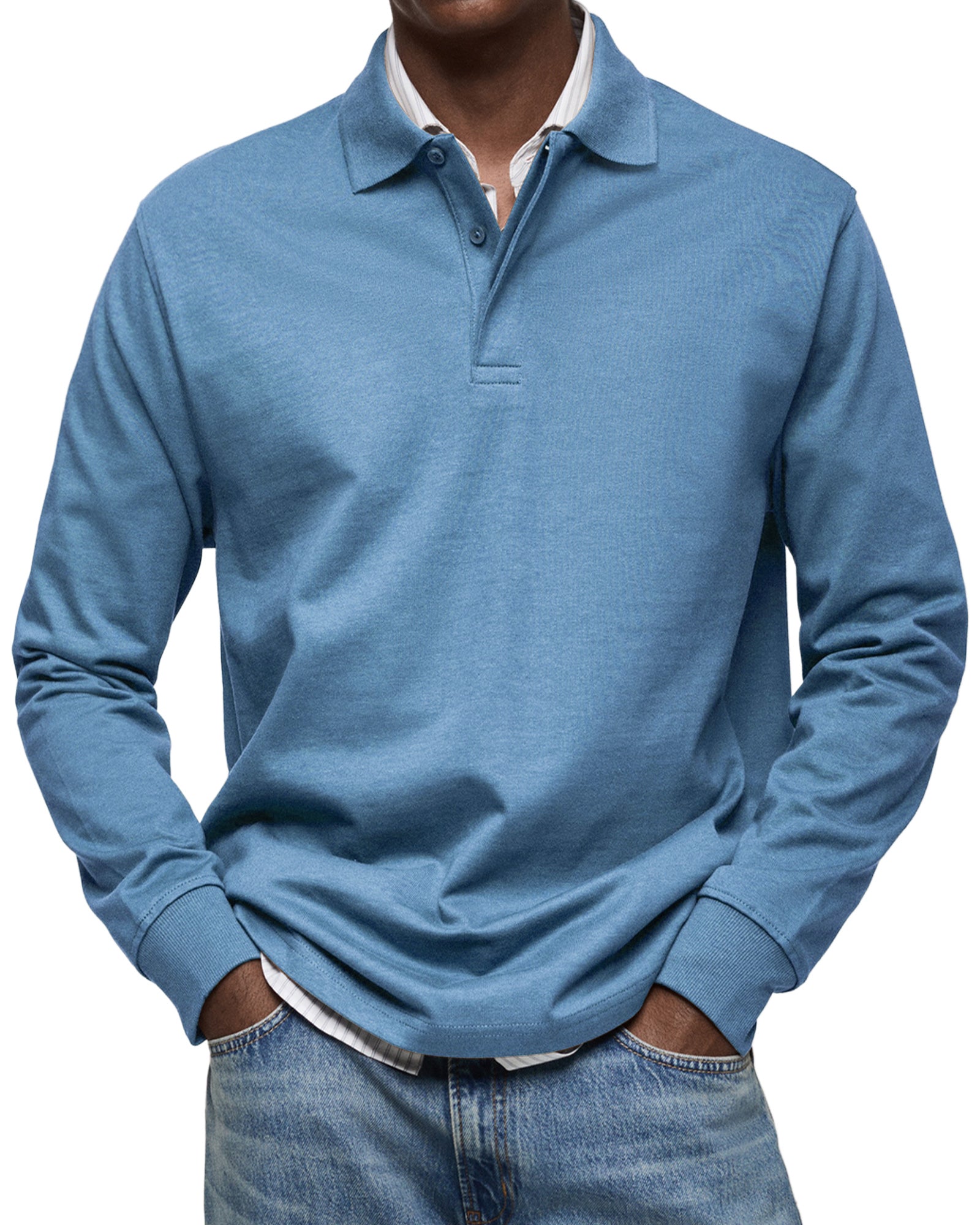 Cazel | Chemise Poloshirt Casual à Manches Longues