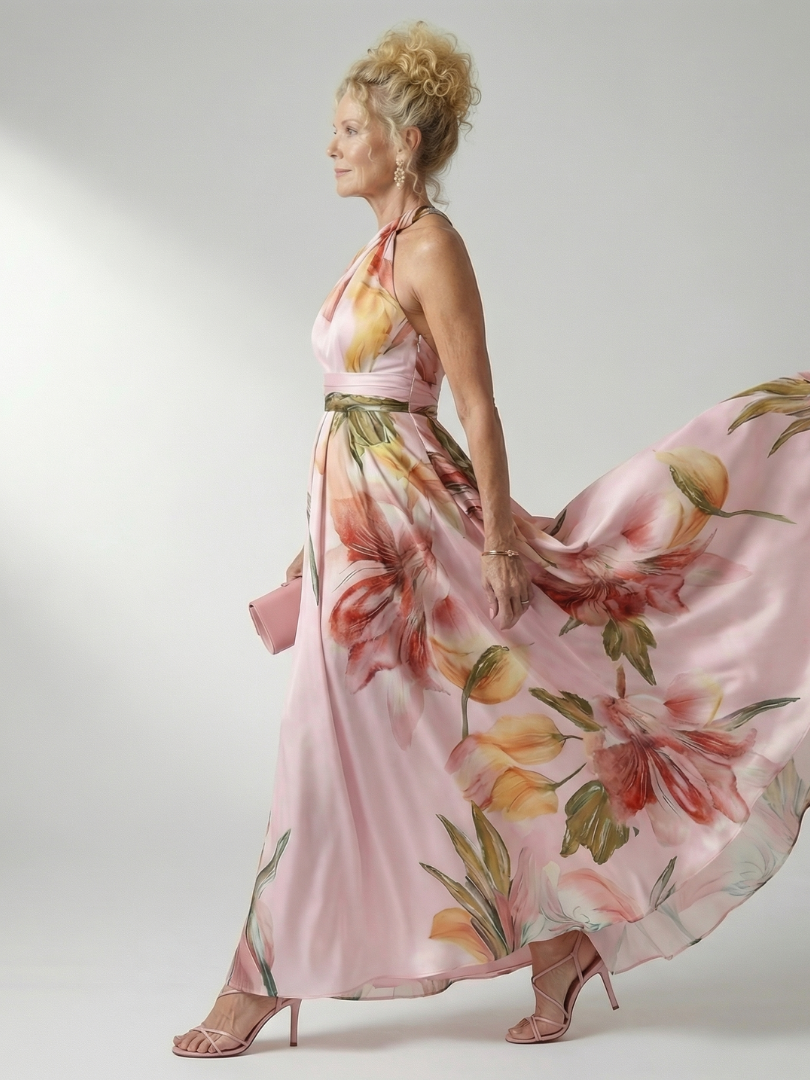 Jasmina | Robe Maxi Fleurie Lagana
