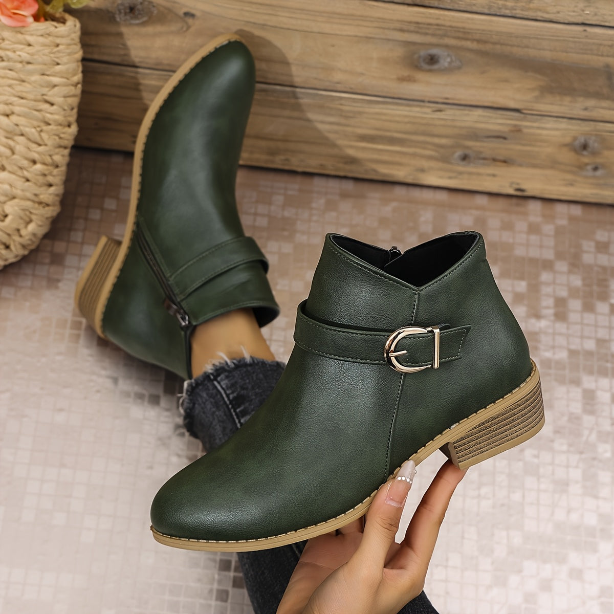 Amélina™ – Bottines confortables à boucle pour pieds sensibles