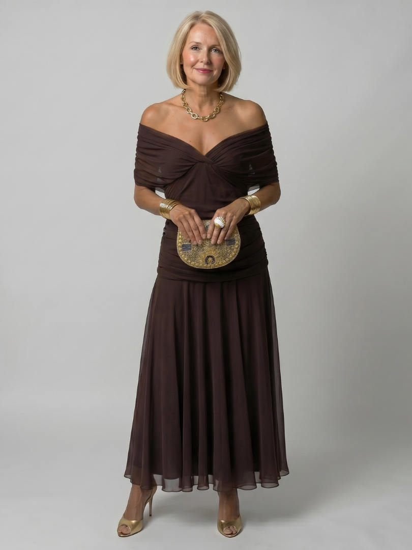 Milena | Robe Midi à Bretelles