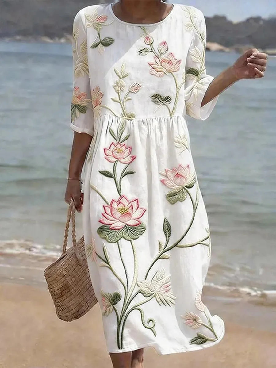 Kloi | Robe Fleurie Élégante