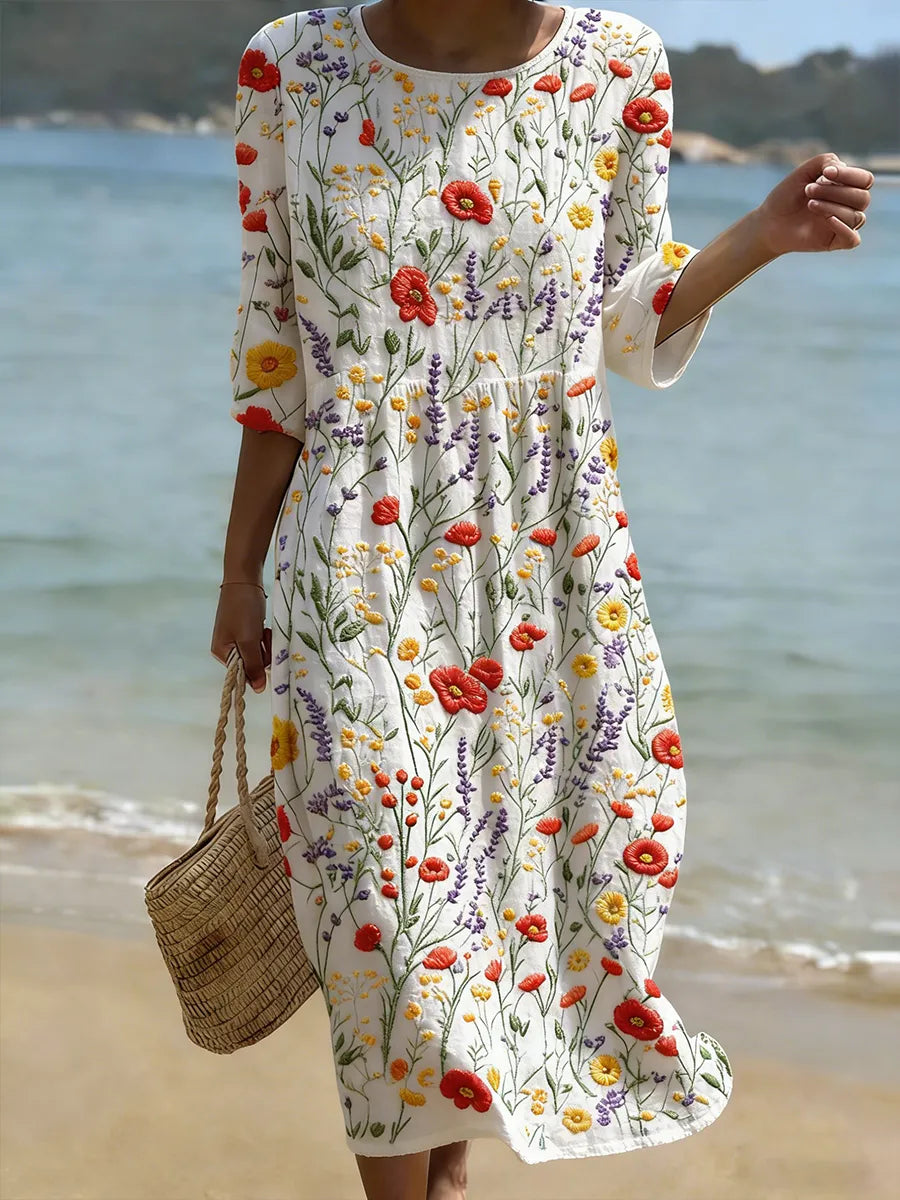 Nikola | Robe Fleurie Élégante