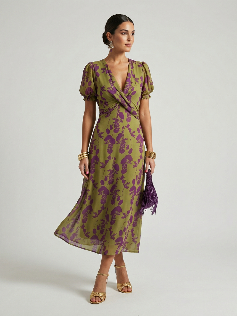 Sofija | Robe midi fleurie décontractée