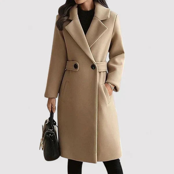 Päivi™ | Manteau en laine avec ceinture