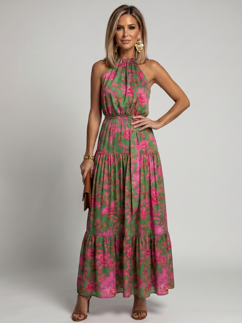 Jelena | Robe Midi à Dos Nu
