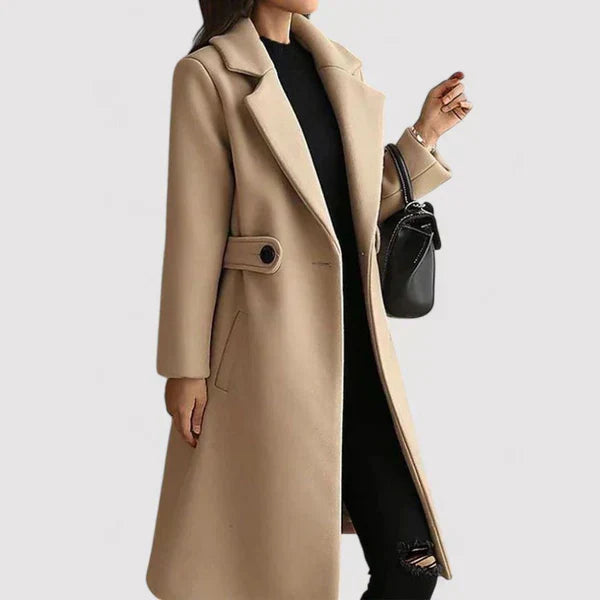 Päivi™ | Manteau en laine avec ceinture