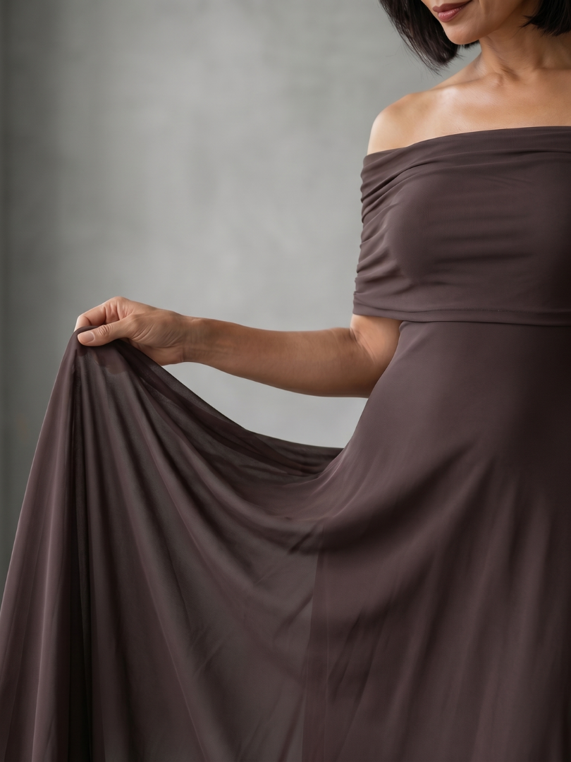 Kristina | Robe Midi à Dos Nu