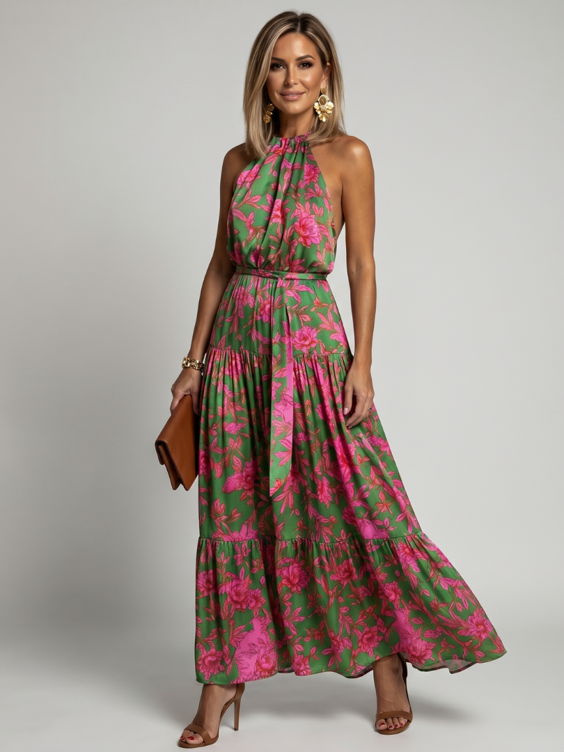 Jelena | Robe Midi à Dos Nu