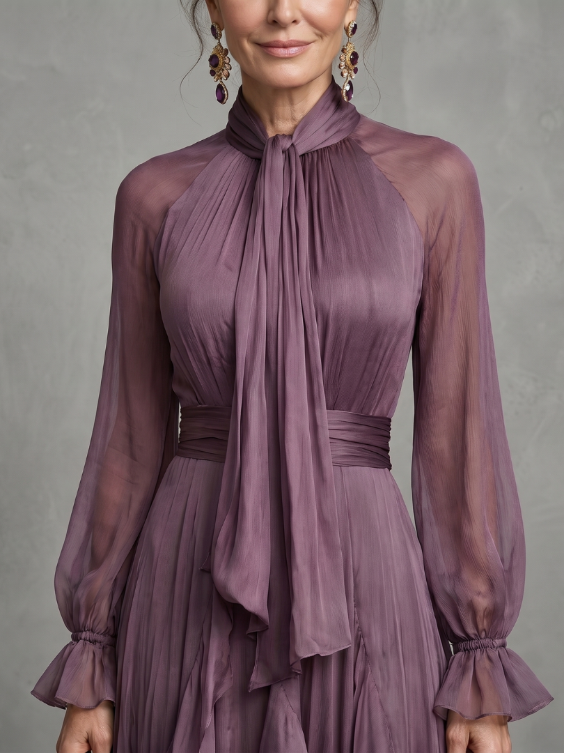 Monika| Robe Maxi avec Fente et Col