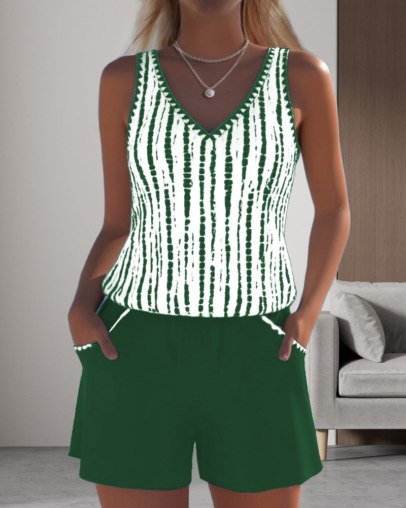 Maillot de bain quotidien avec poche et décolleté en V