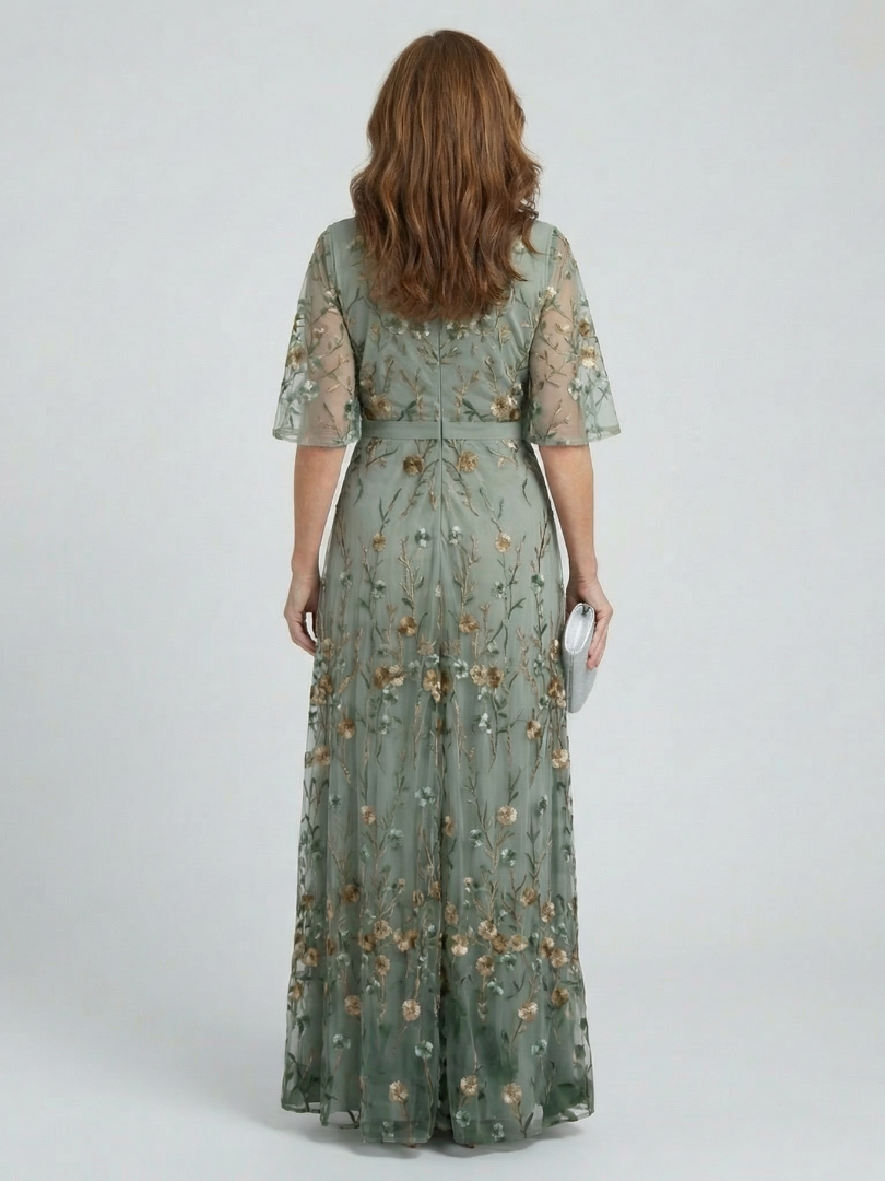 Aleksandra | Robe Maxi Halter Bloom Flow