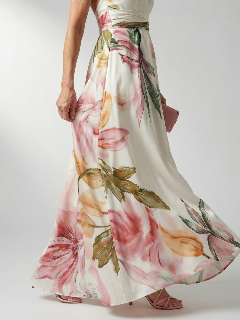 Jasmina | Robe Maxi Fleurie Lagana