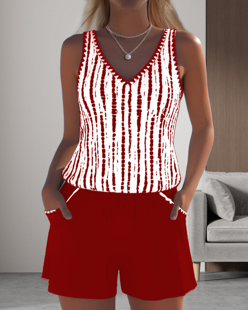 Maillot de bain quotidien avec poche et décolleté en V