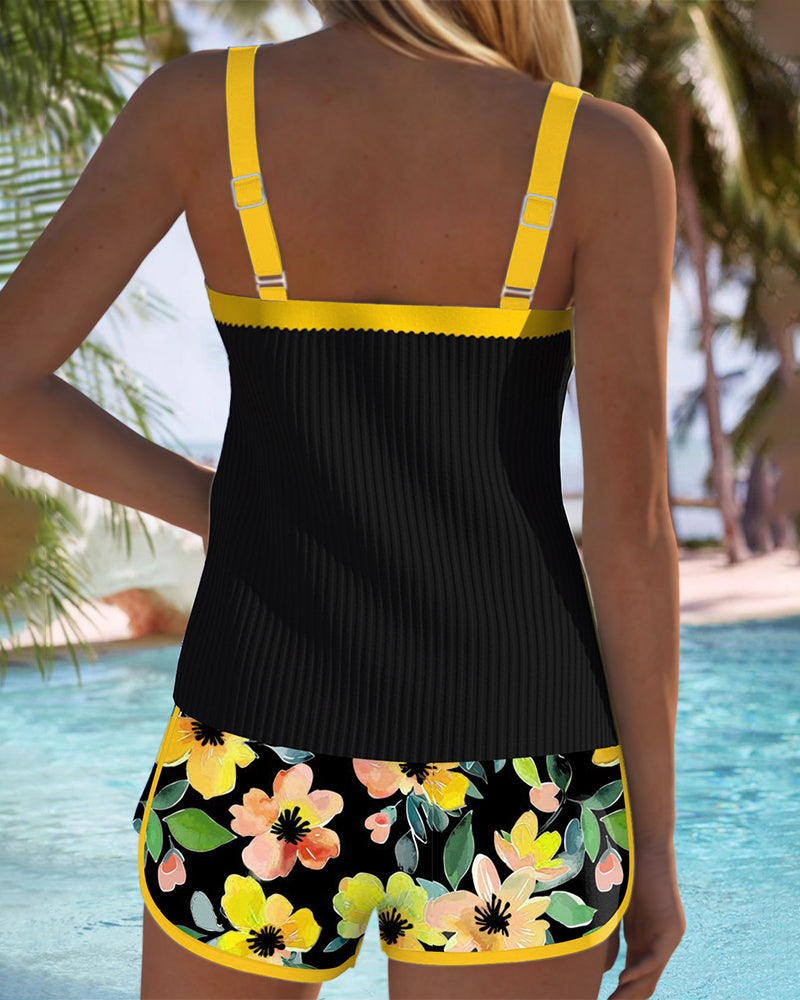 Laluna® | Ensemble de Tankini Élégant à Deux Pièces