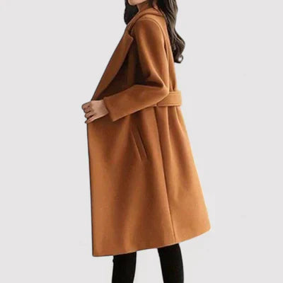 Päivi™ | Manteau en laine avec ceinture