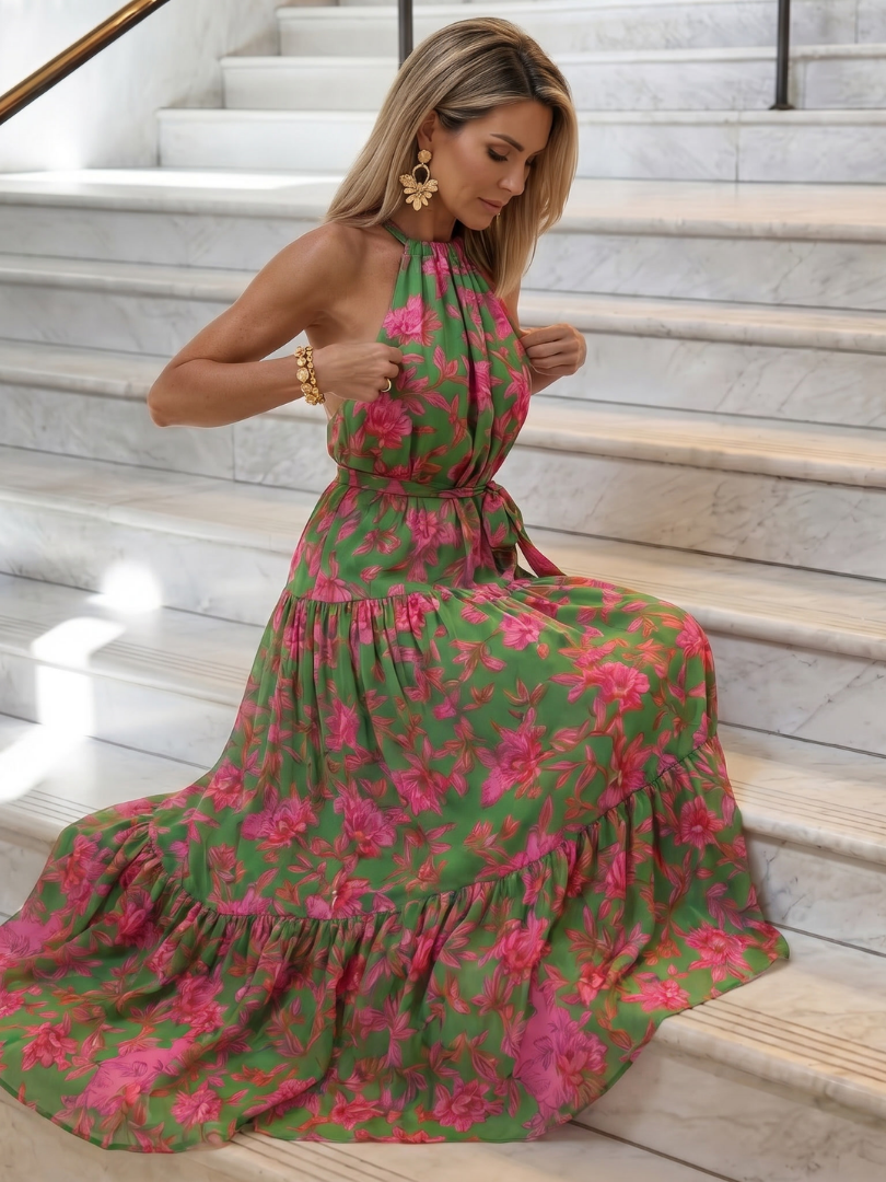 Jelena | Robe Midi à Dos Nu