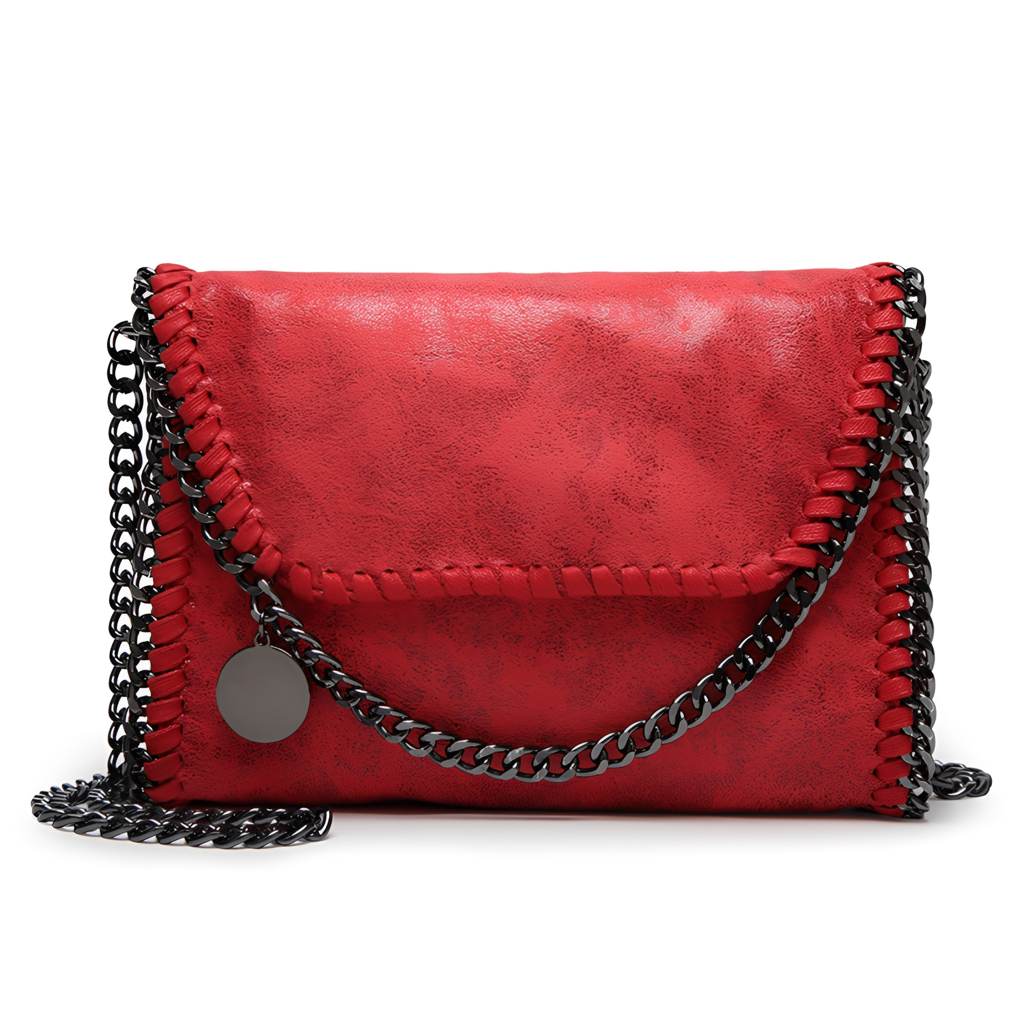 Charlotte - Élégant sac à bandoulière en cuir avec chaîne pour femmes