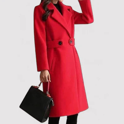 Päivi™ | Manteau en laine avec ceinture