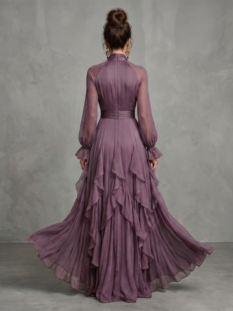 Monika| Robe Maxi avec Fente et Col
