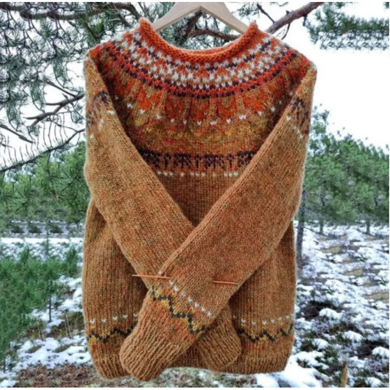 Solveig – Pull chaud avec des détails d'hiver classiques