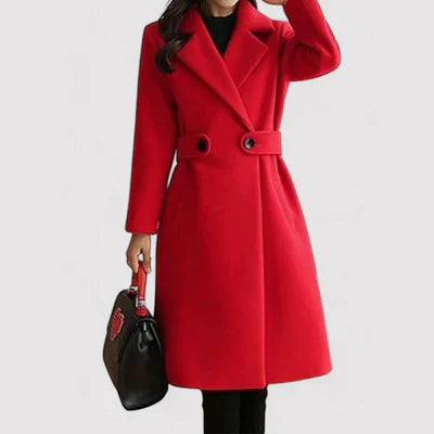 Päivi™ | Manteau en laine avec ceinture