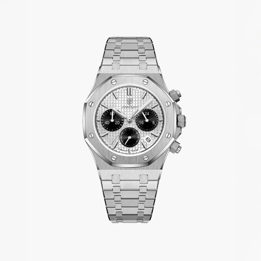 Aegion™ | Chronographe Moderne en Acier