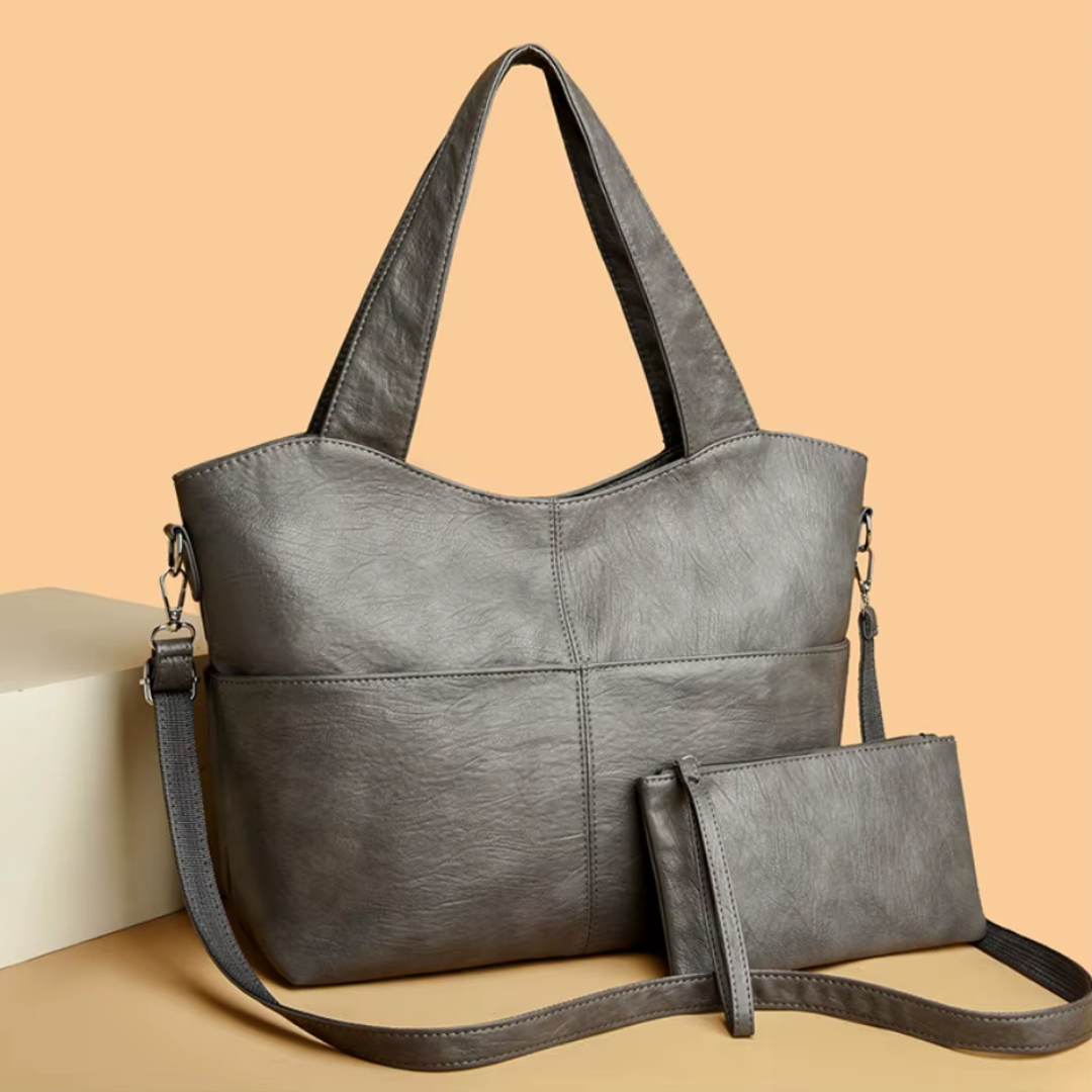 Gabbie – Sac à Main Structuré Élégant à Bandoulière Double
