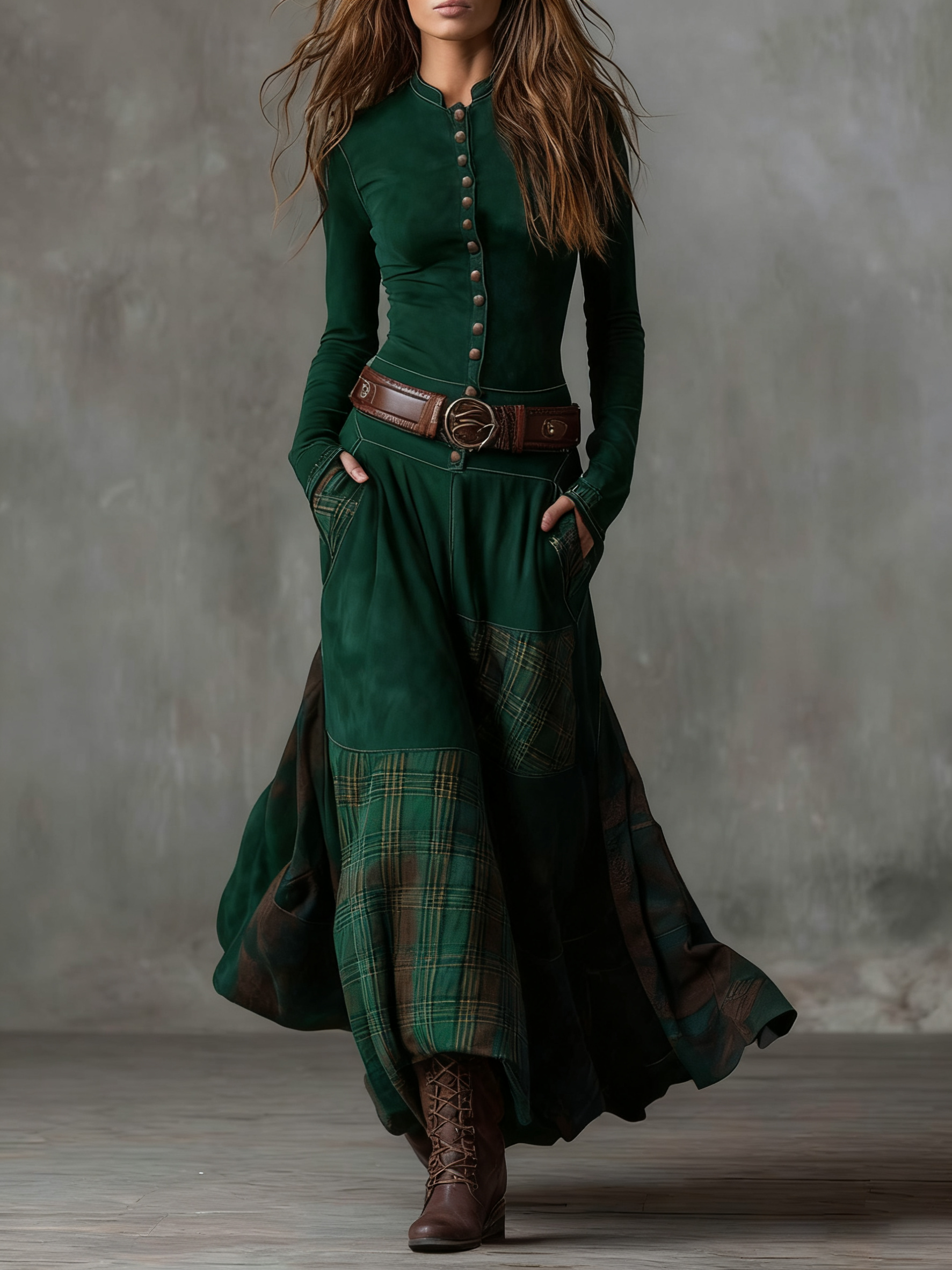 Jada | Robe maxi avec ceinture