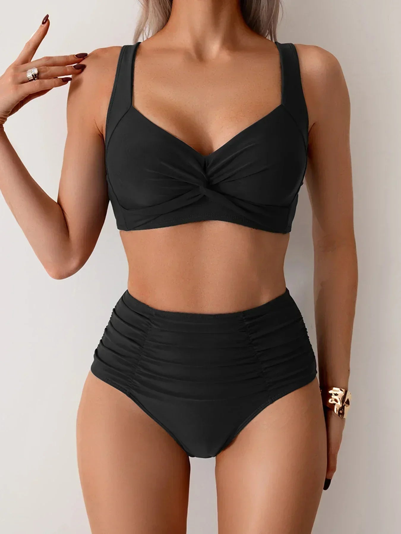 Laluna® | Ensemble de bikini à taille haute pour l'été