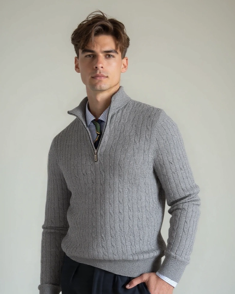 Tobias™ | Pull avec Fermeture Éclair et Motif