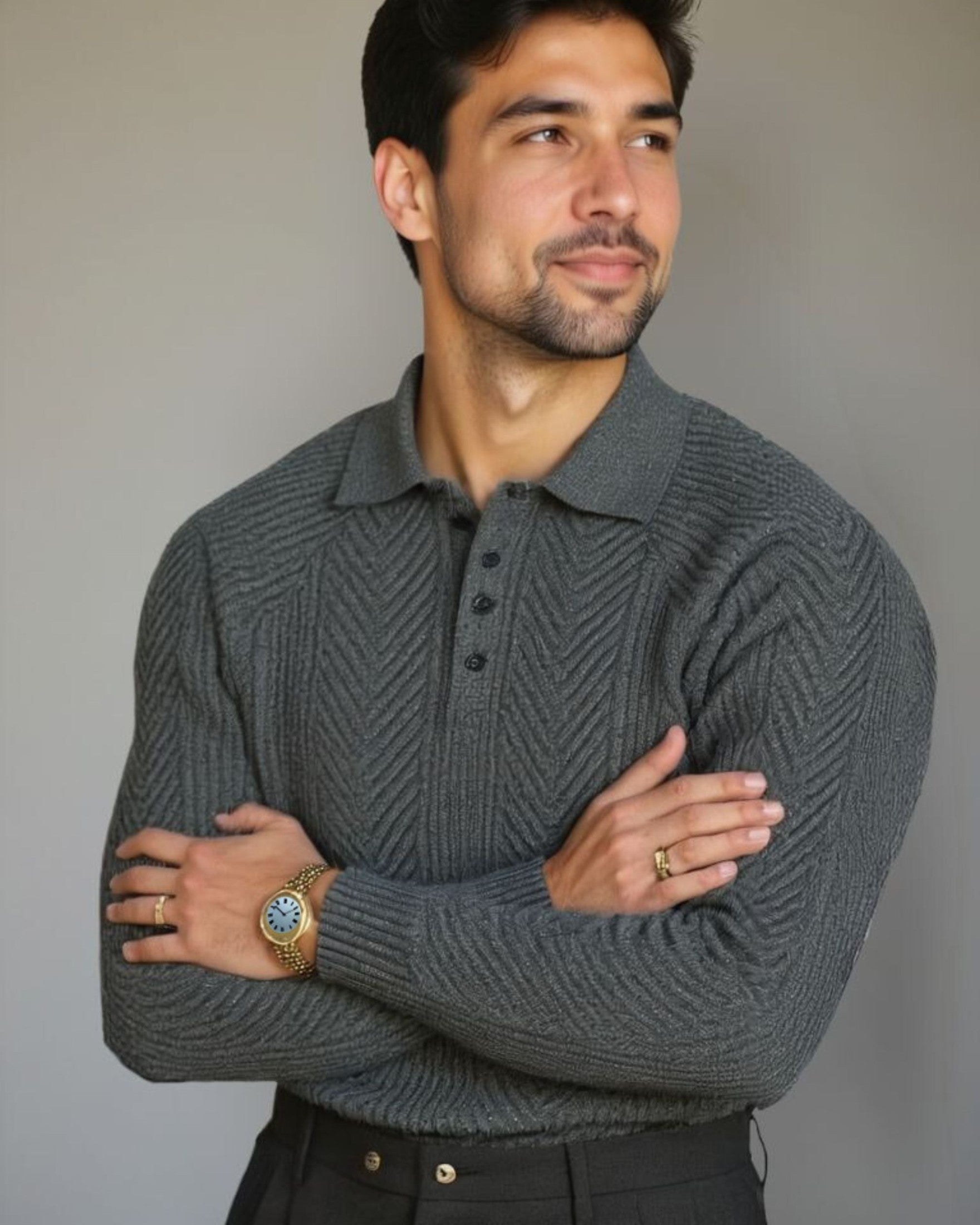 Viggo™ | Pull en Coton avec Décolleté en V