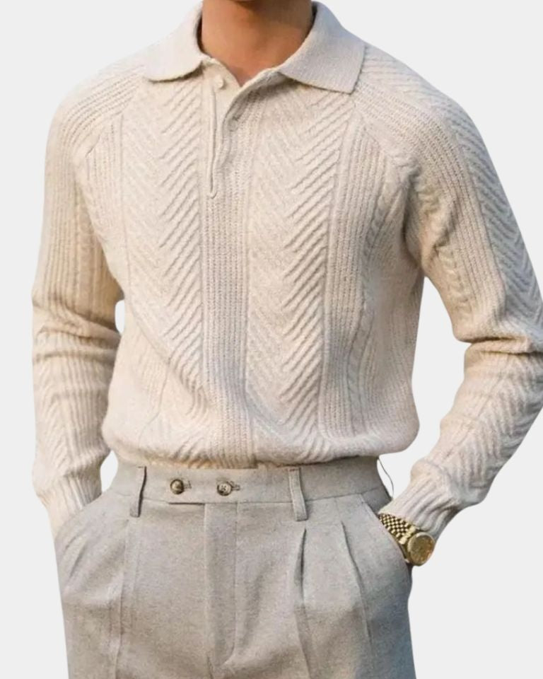 Viggo™ | Pull en Coton avec Décolleté en V