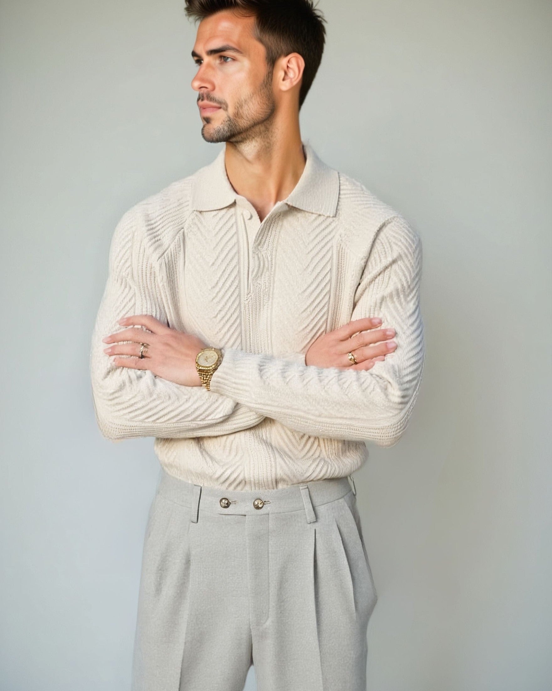 Viggo™ | Pull en Coton avec Décolleté en V