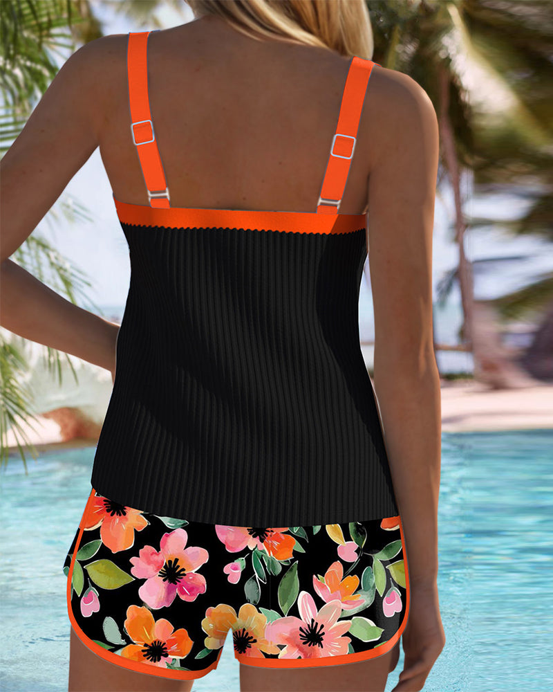Laluna® | Ensemble de Tankini Élégant à Deux Pièces
