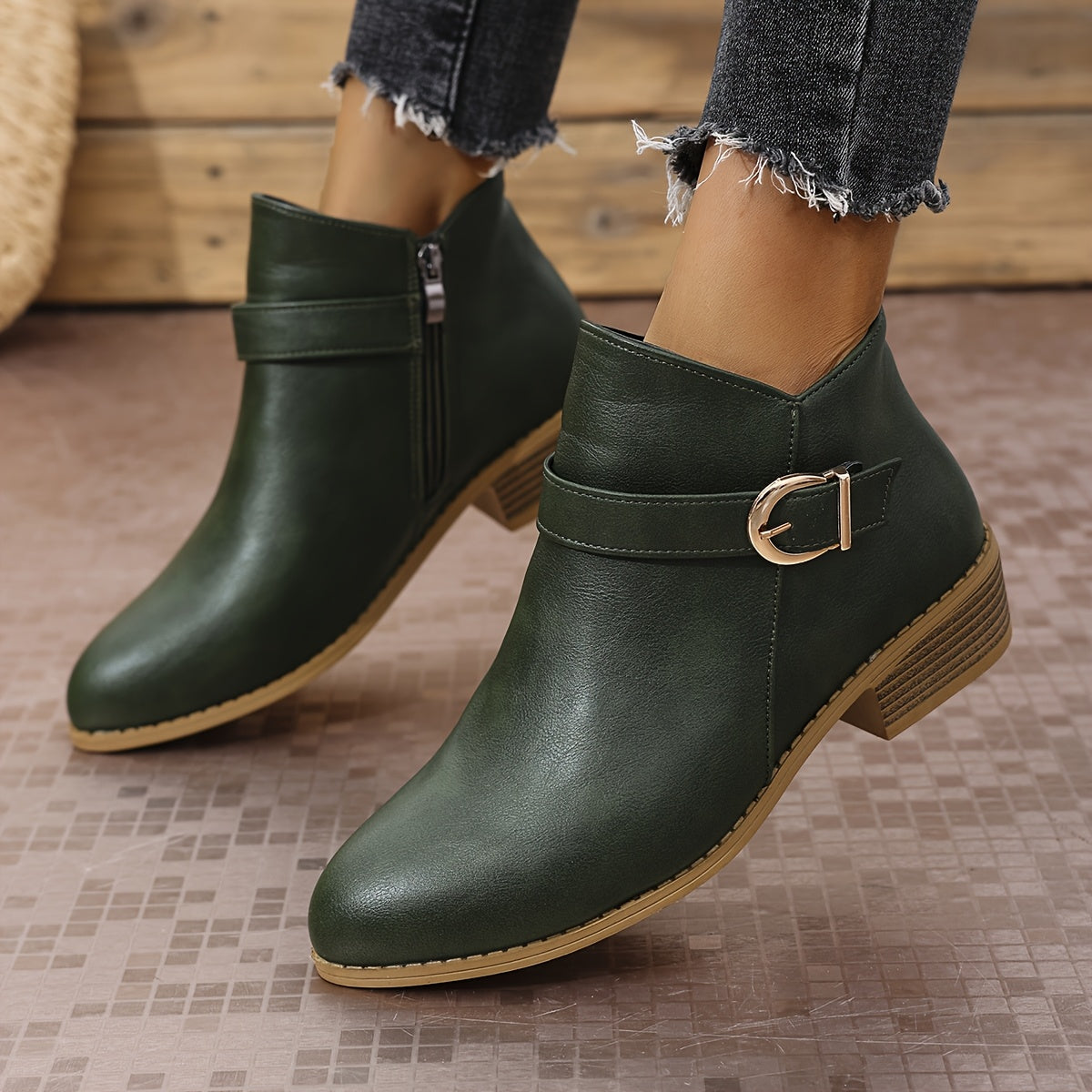 Amélina™ – Bottines confortables à boucle pour pieds sensibles