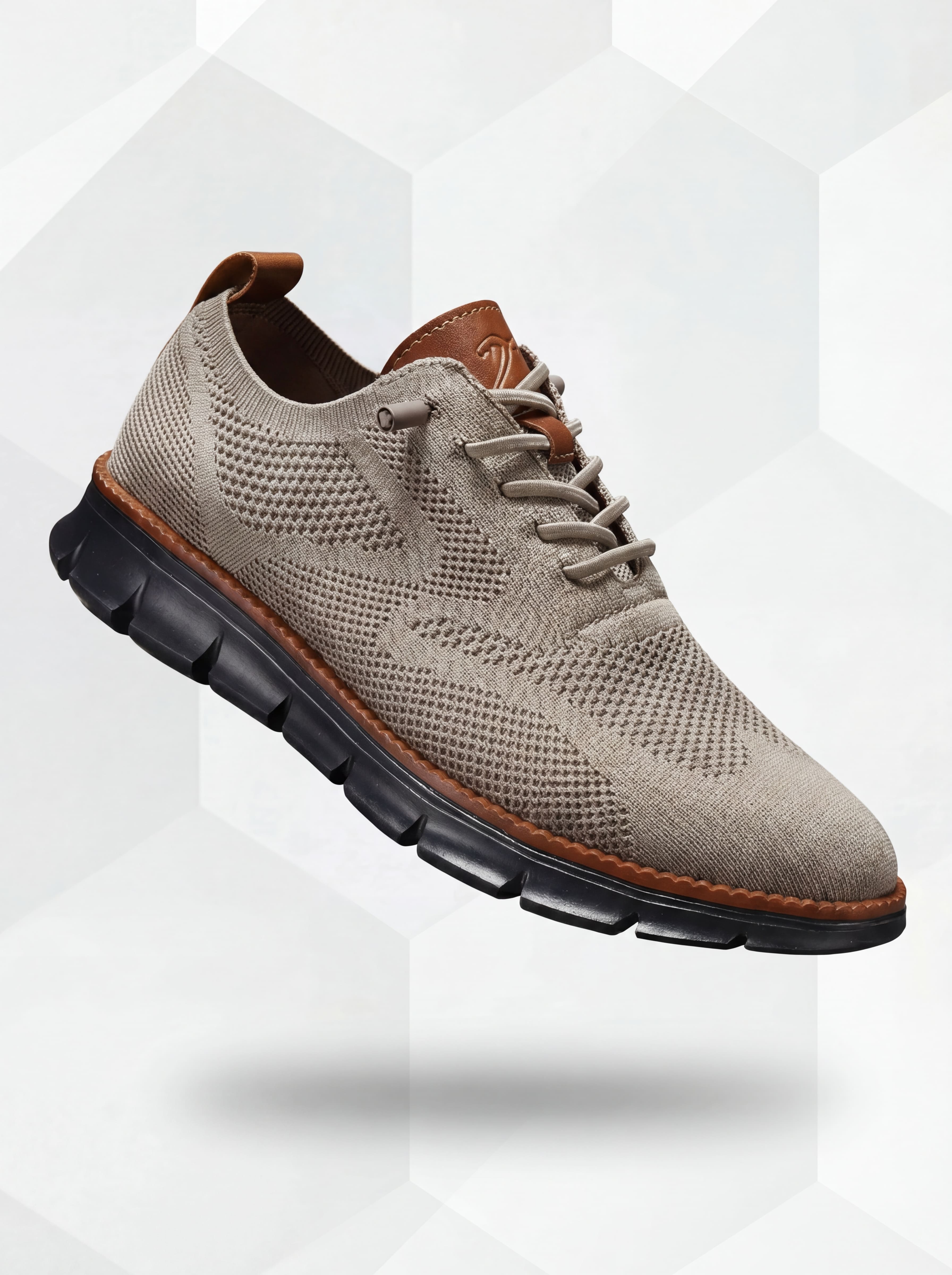 Chaussures Ultraconfort respirantes : Kaki-Noir