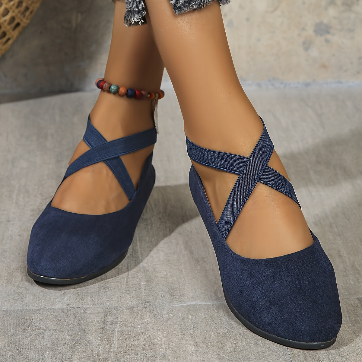 Élise® – Ballerines à brides croisées pour un confort raffiné