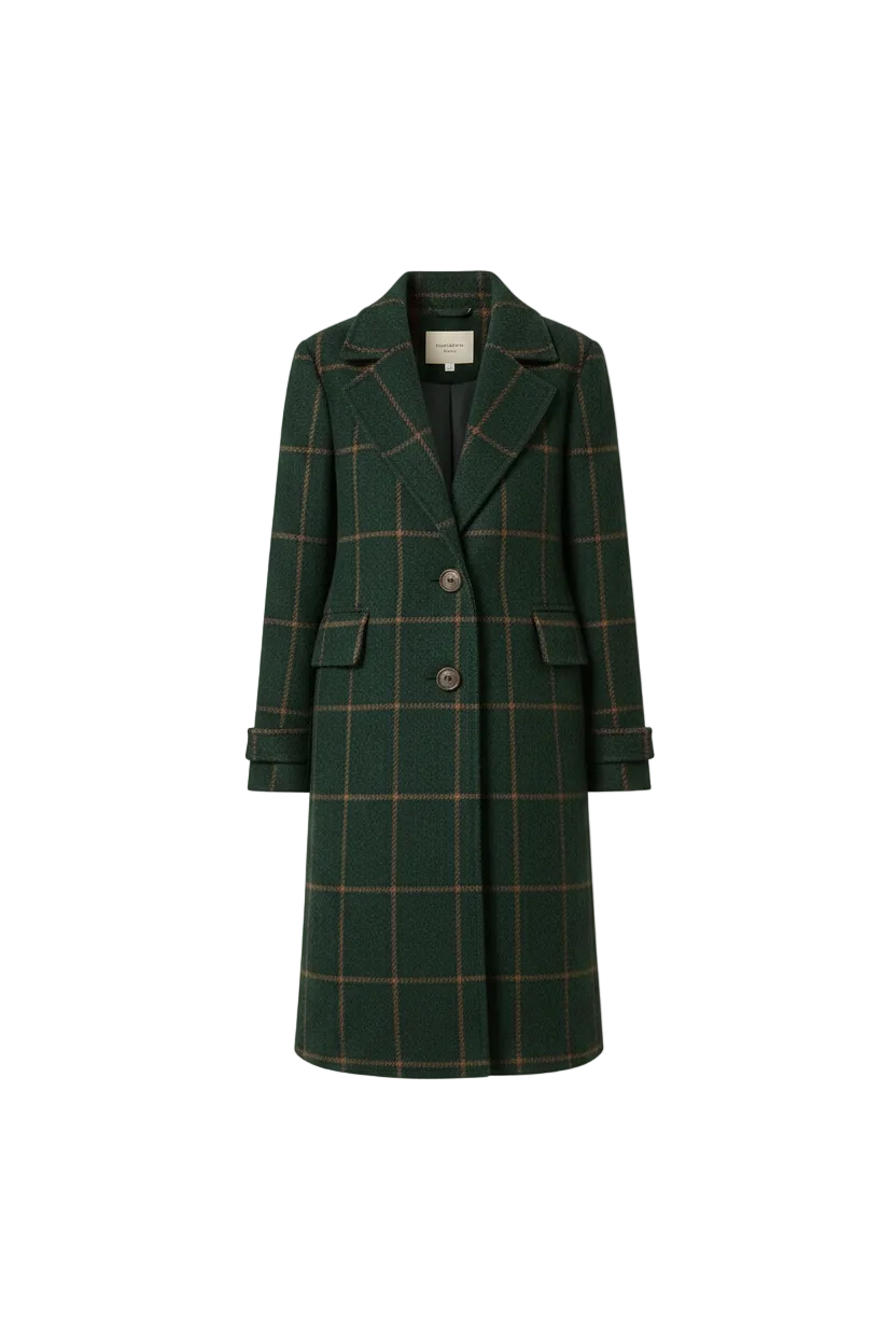 Florencia™ | Manteau en tweed à carreaux rétro réinventé