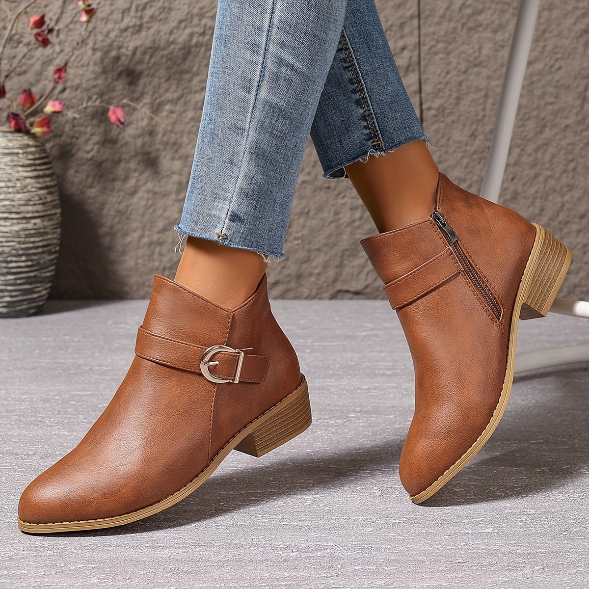 Amélina™ – Bottines confortables à boucle pour pieds sensibles