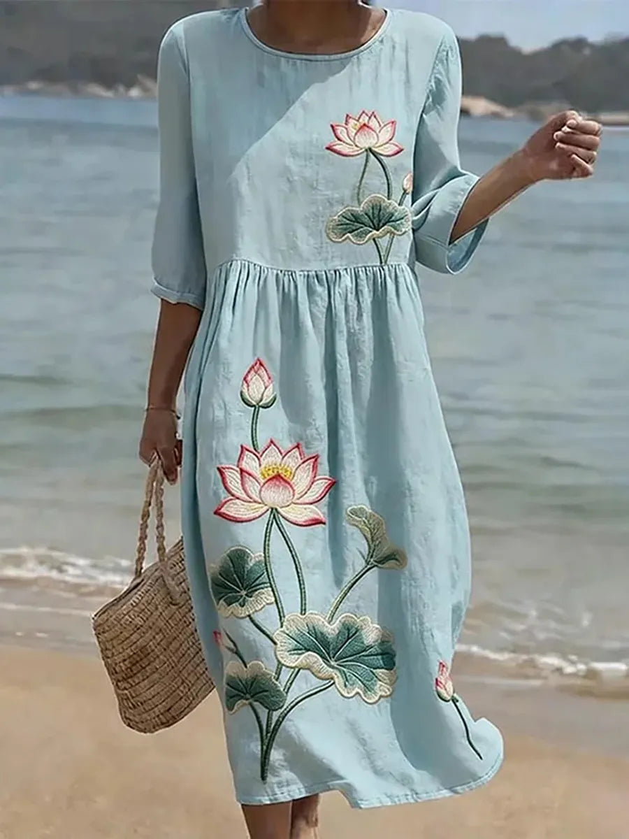 Vanessa | Robe Fleurie Élégante