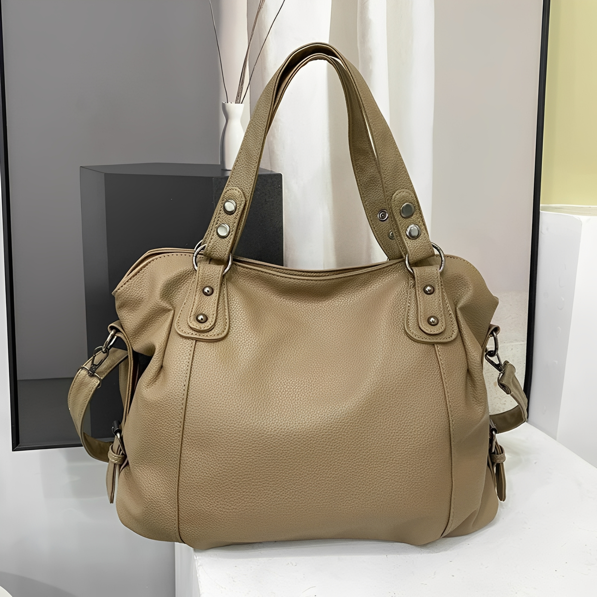 Erika - Grand sac à main en cuir pour femmes