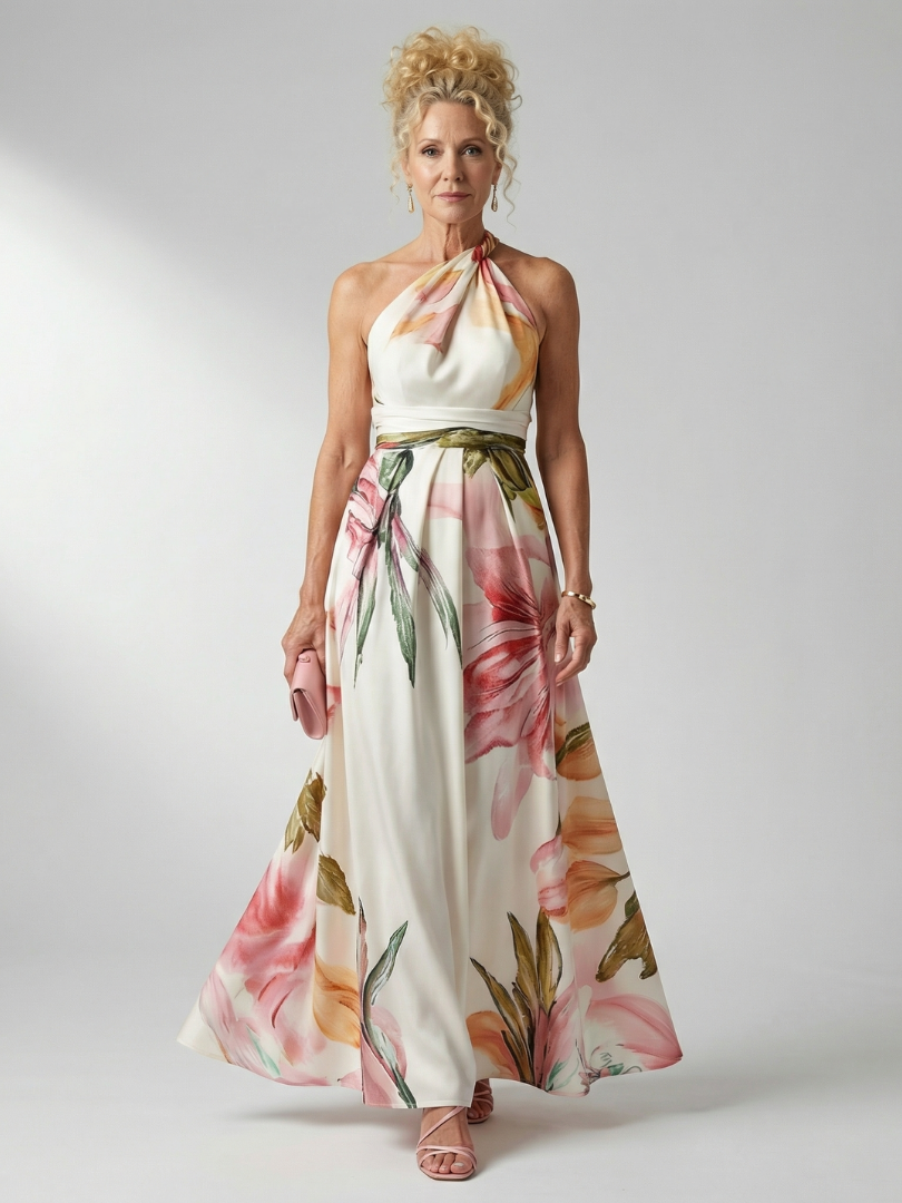 Jasmina  | Robe Maxi Fleurie Lagana