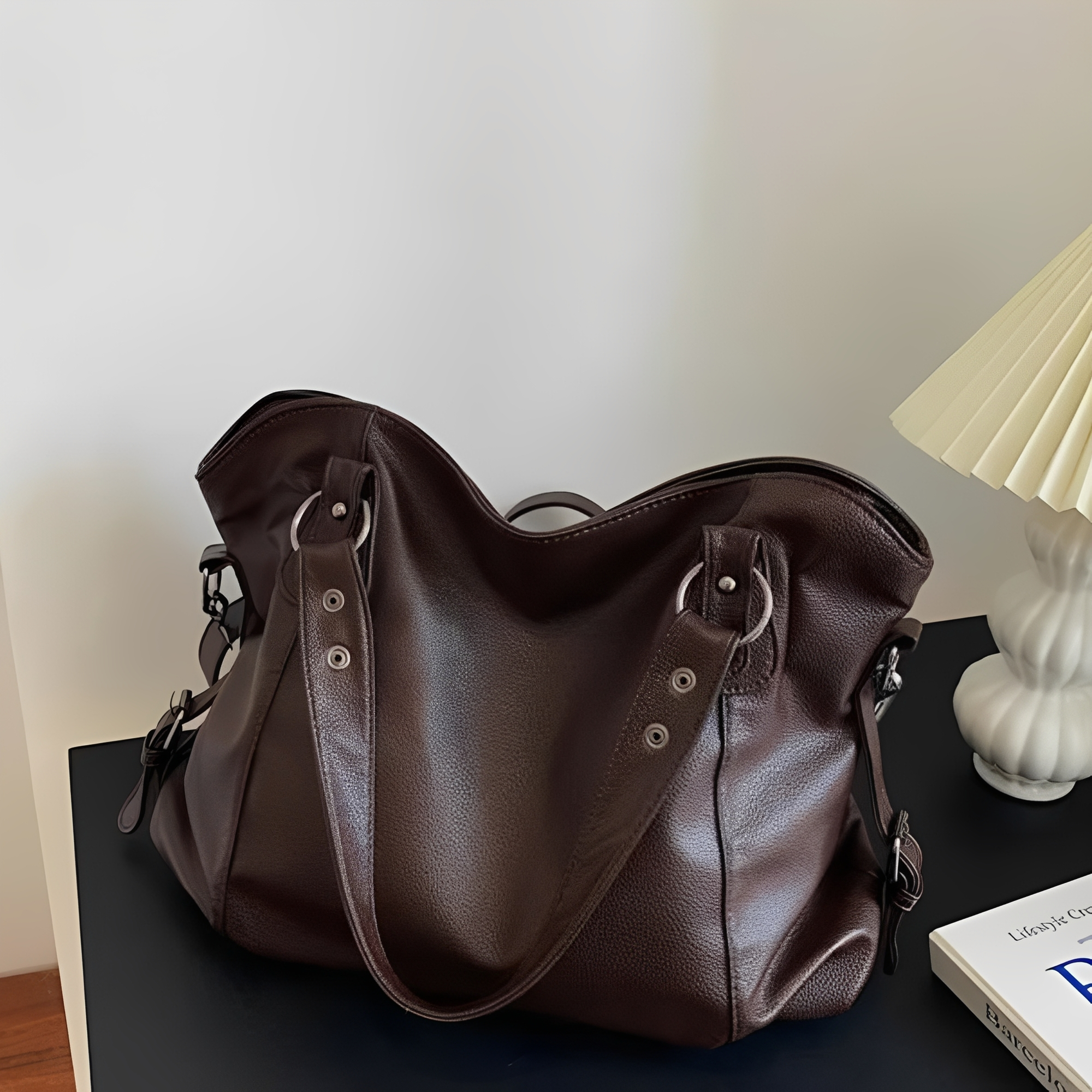 Erika - Grand sac à main en cuir pour femmes
