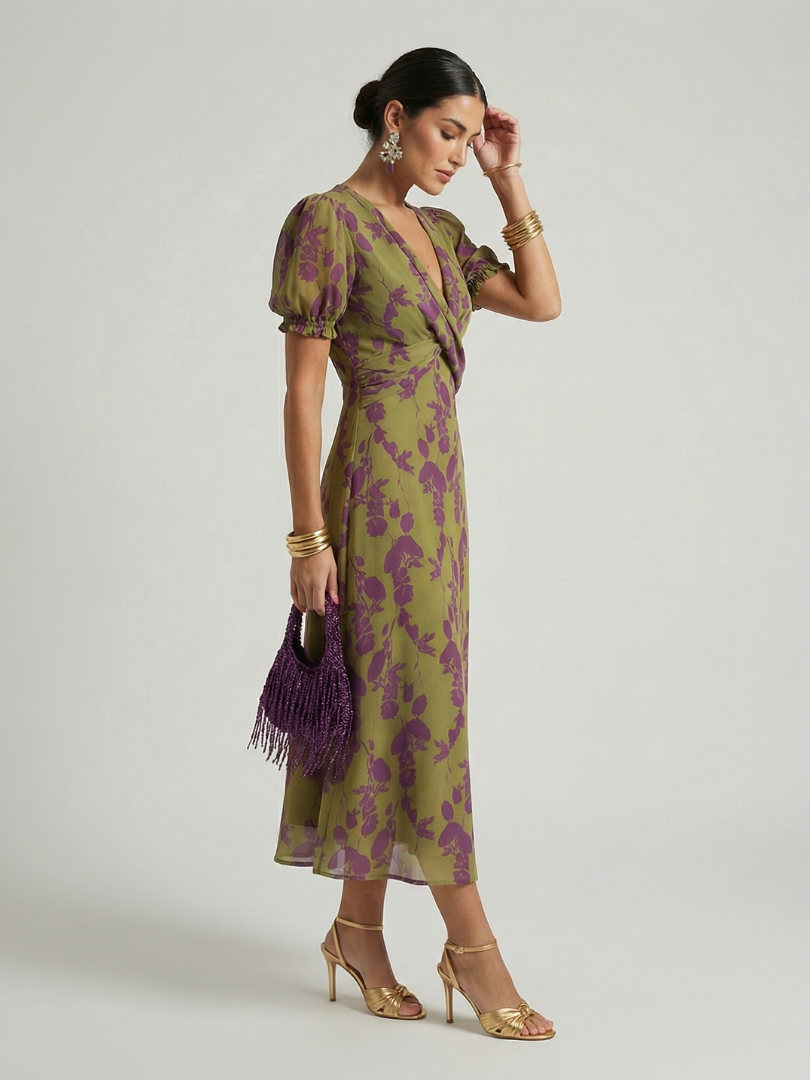 Sofija | Robe midi fleurie décontractée