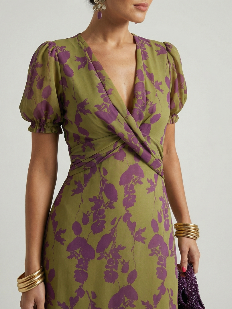 Sofija | Robe midi fleurie décontractée