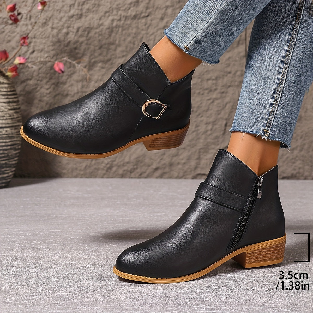 Amélina™ – Bottines confortables à boucle pour pieds sensibles