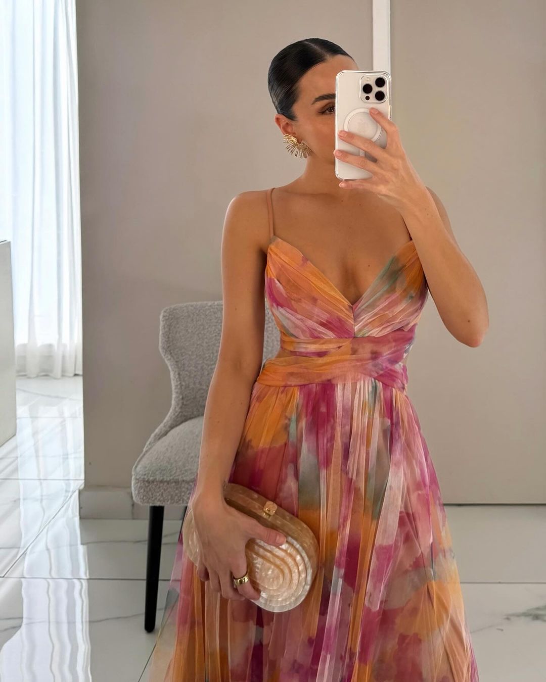 Giselle | Robe maxi magique avec imprimé floral