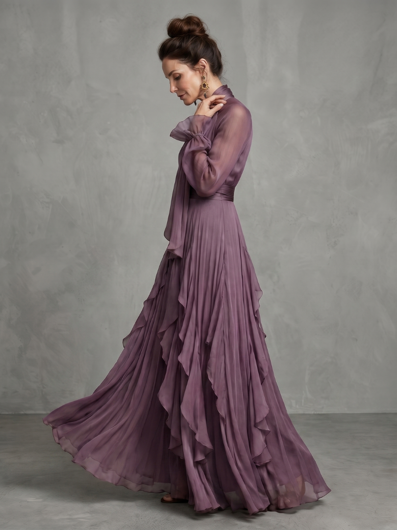 Monika| Robe Maxi avec Fente et Col