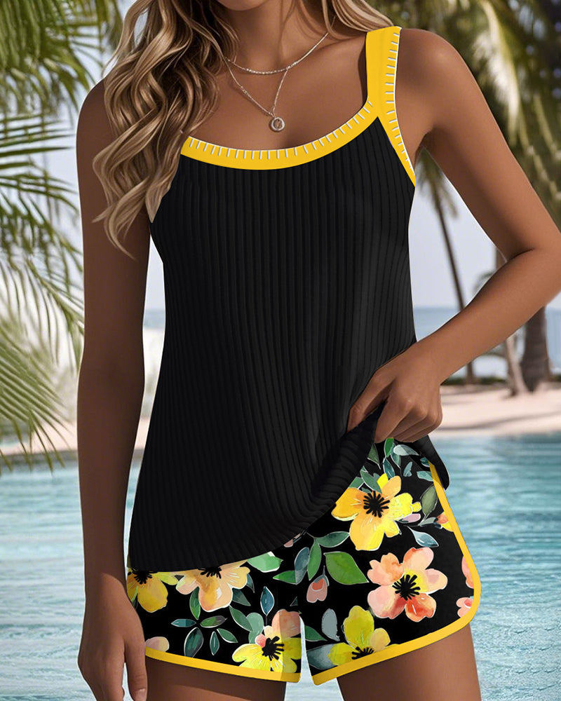 Laluna® | Ensemble de Tankini Élégant à Deux Pièces